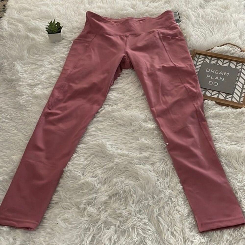 Jockey Premium Utility 7/8 Leggings Mesa Rose Size X-Large side pocket active - Picture 3 of 6